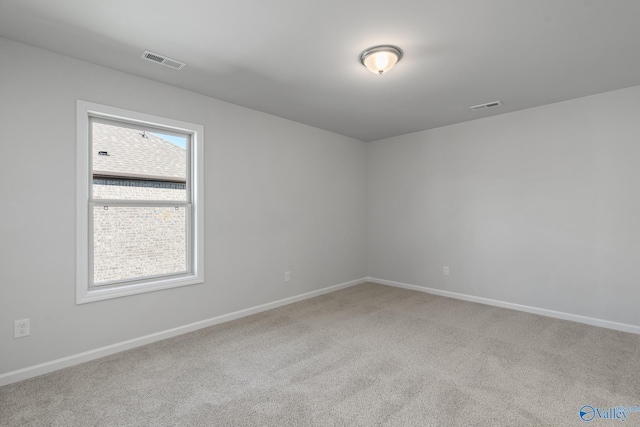 view of carpeted empty room