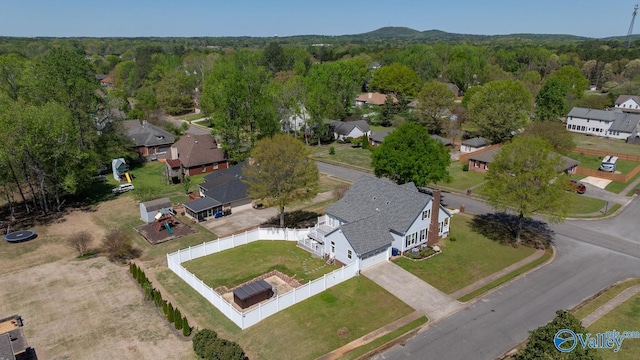 130 Kingswood Dr, Huntsville, AL 35806 - aerial view with a view of trees and a residential view