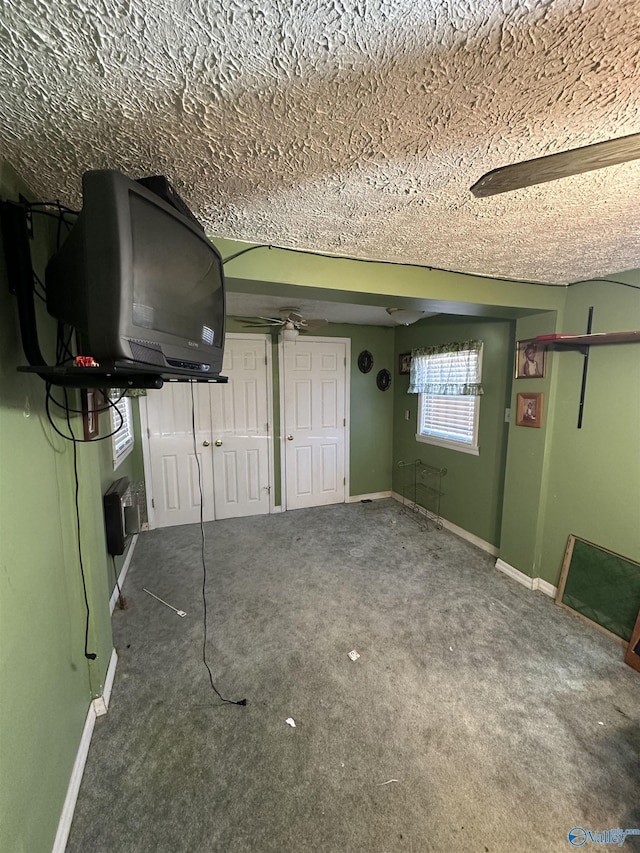 garage with baseboards