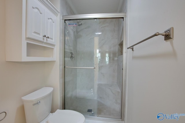 102 Twin Island Cir, Madison, AL 35758 - bathroom with toilet and a shower stall