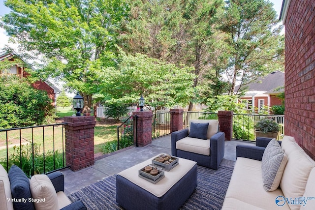 102 Twin Island Cir, Madison, AL 35758 - view of patio / terrace with an outdoor living space