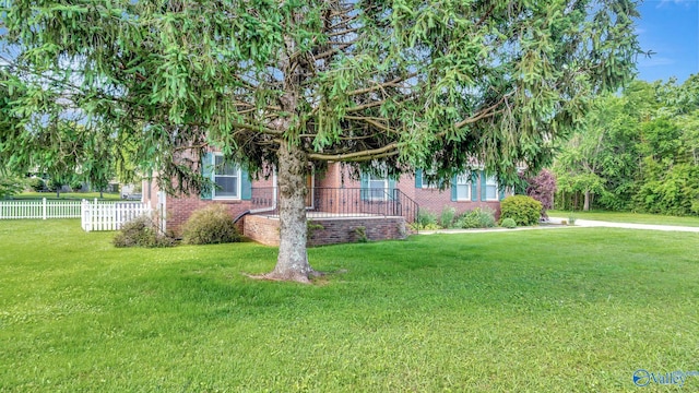 565 Joe Quick Rd, Hazel Green, AL 35750 - view of property hidden behind natural elements with brick siding