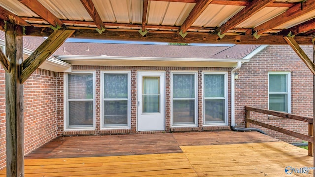 565 Joe Quick Rd, Hazel Green, AL 35750 - view of wooden terrace