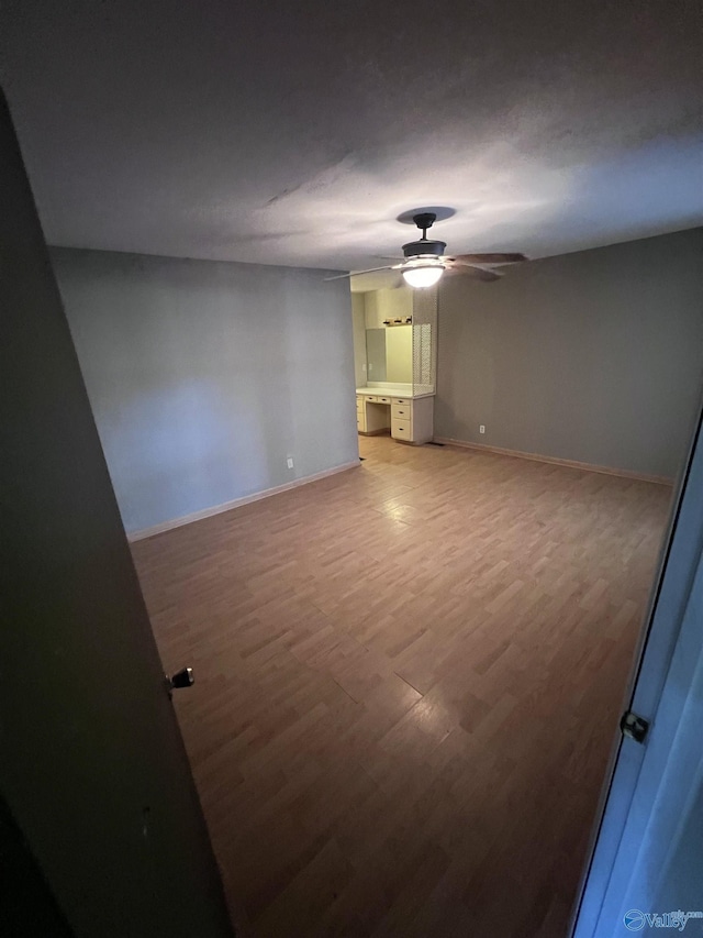 508 Mary St, Centre, AL 35960 - spare room featuring a ceiling fan, baseboards, and light wood-type flooring