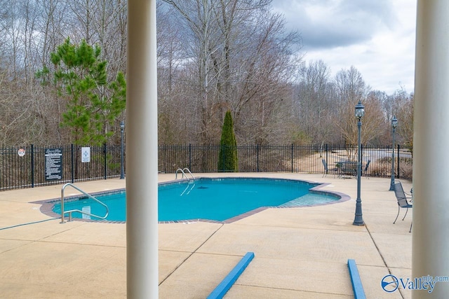 view of pool with a patio