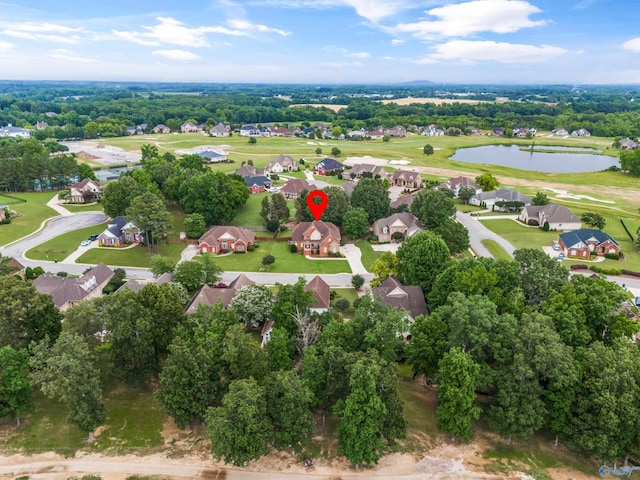 23245 Piney Creek Dr, Athens, AL 35613 - aerial view of property's location featuring a large body of water and nearby suburban area