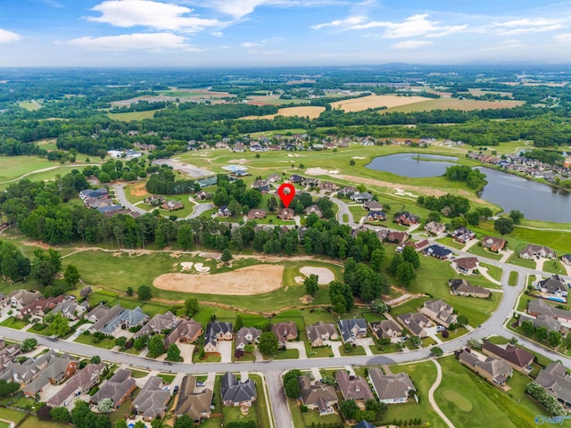 23245 Piney Creek Dr, Athens, AL 35613 - aerial view of property and surrounding area featuring a nearby body of water, nearby suburban area, and a golf club