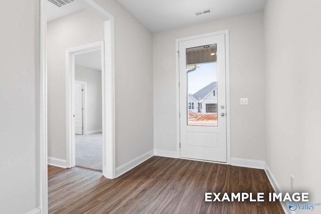 2000 Austin Dr NE, Cullman, AL 35058 - interior space with visible vents, baseboards, and dark wood finished floors
