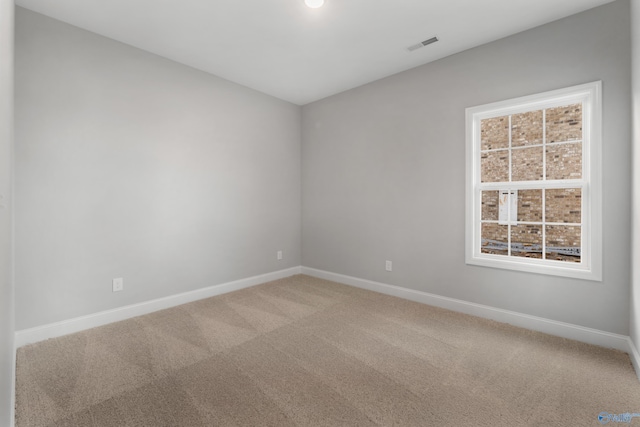 view of carpeted empty room