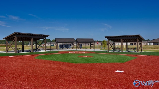 view of playground featuring a gazebo