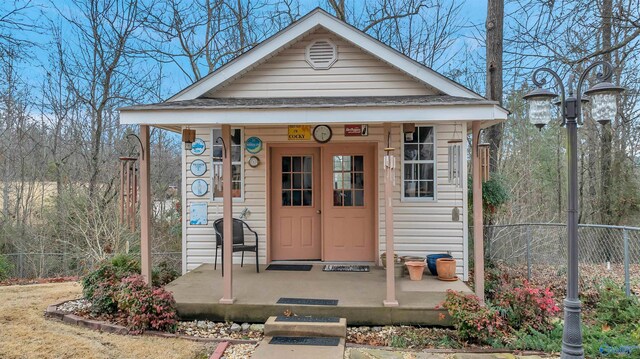 view of outbuilding