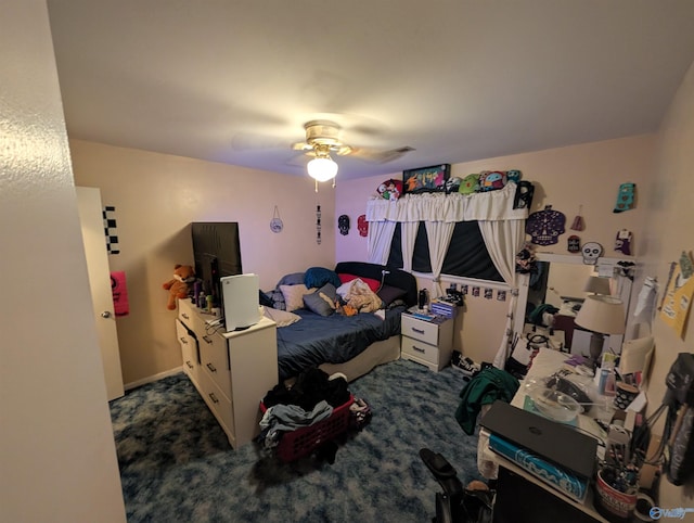 1350 W US Highway 278 W, Cullman, AL 35057 - carpeted bedroom with ceiling fan