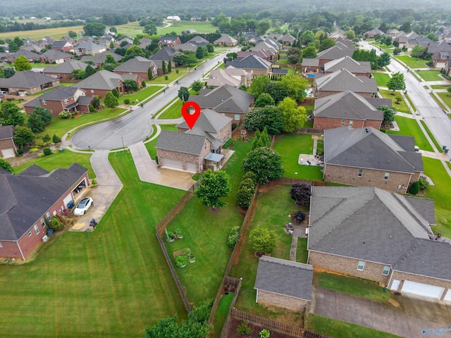 4513 Stone Park Cir, Owens Cross Roads, AL 35763 - aerial view of property and surrounding area with nearby suburban area