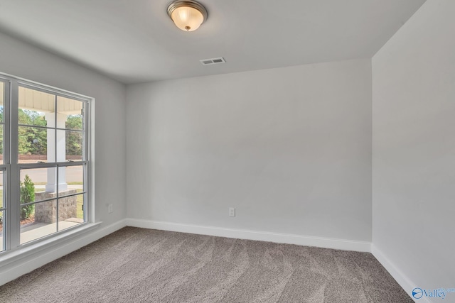 spare room featuring carpet floors