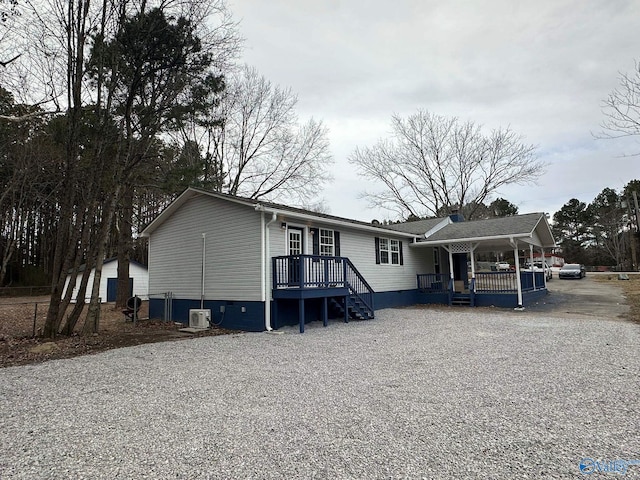 view of front of property