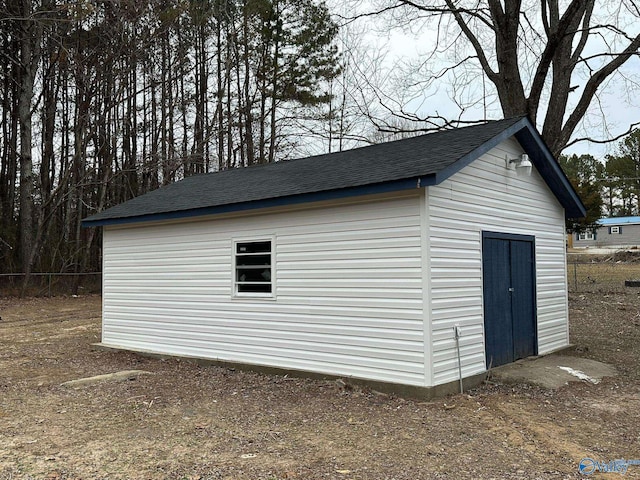 view of outbuilding