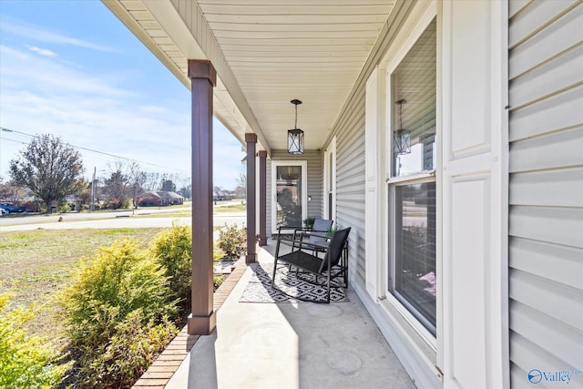 view of patio / terrace with a porch