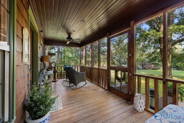 10161 US Highway 11, Springville, AL 35146 - sunroom featuring ceiling fan