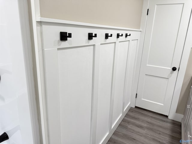 403 SW Arcadia St, Hartselle, AL 35640 - mudroom featuring dark wood-type flooring