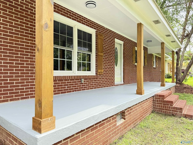403 SW Arcadia St, Hartselle, AL 35640 - view of patio featuring covered porch