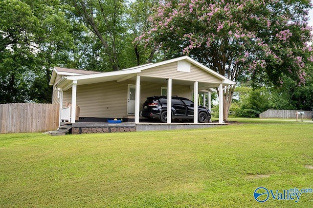 152 6th St W, Grant, AL 35747 - view of front of home featuring an attached carport and crawl space