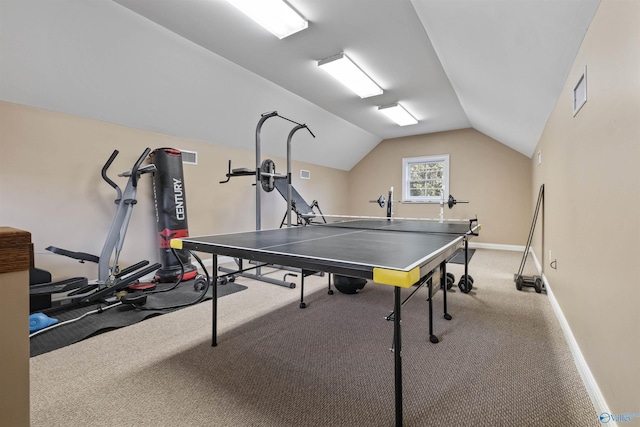 902 County Road 163, Centre, AL 35960 - playroom with carpet flooring and vaulted ceiling