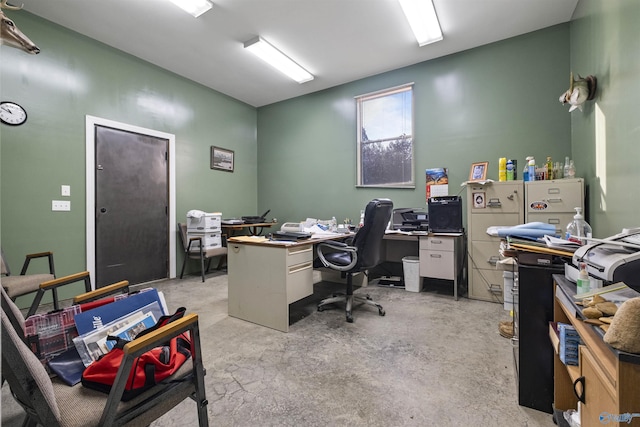 902 County Road 163, Centre, AL 35960 - office area featuring concrete flooring