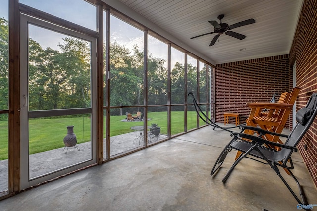 902 County Road 163, Centre, AL 35960 - sunroom / solarium with ceiling fan