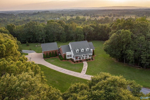 902 County Road 163, Centre, AL 35960 - aerial view of property and surrounding area featuring a heavily wooded area