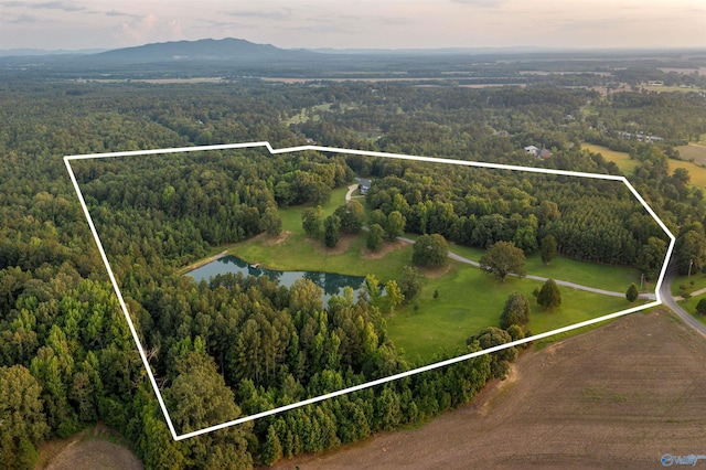 902 County Road 163, Centre, AL 35960 - view of property location with a water and mountain view and property parcel outlined