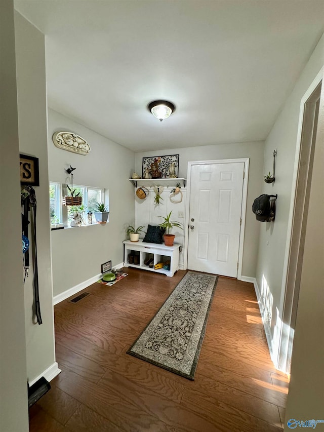 interior space featuring hardwood / wood-style flooring