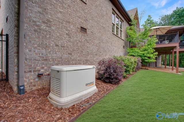 2833 High Mountain Rd NE, Huntsville, AL 35811 - exterior space with brick siding and a power unit
