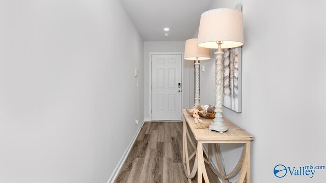 403 Jackson Point Cir, Huntsville, AL 35811 - hall with wood finished floors and baseboards