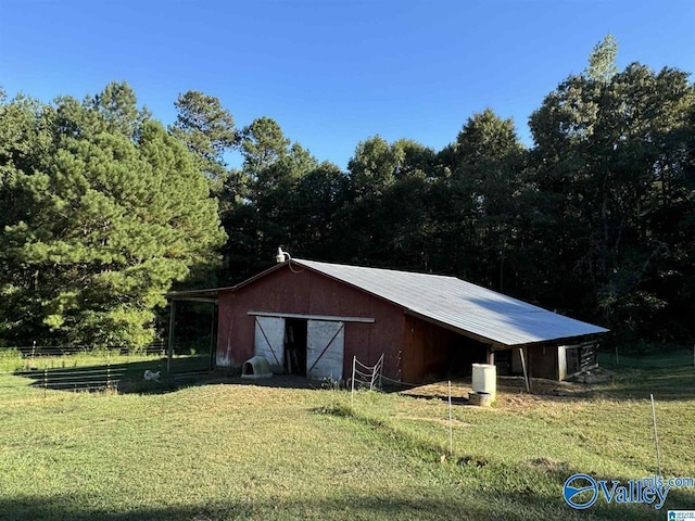 view of horse barn