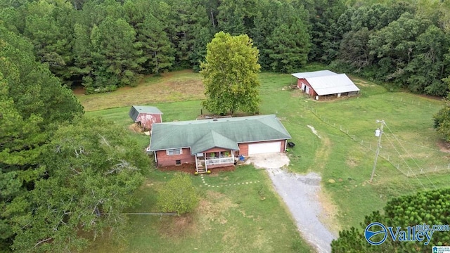 birds eye view of property