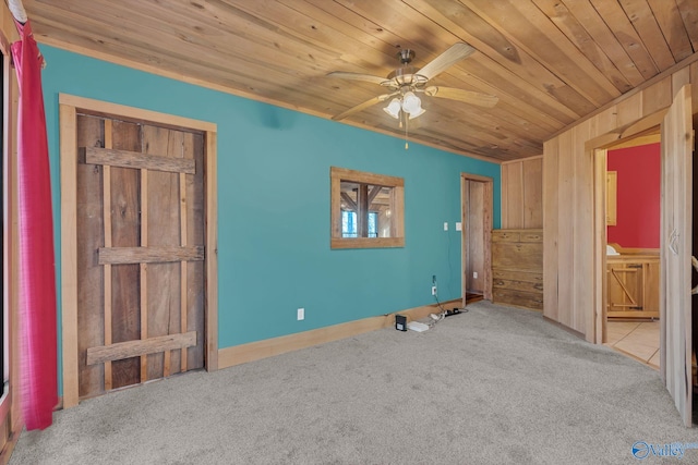 136 Higdon Rd, Falkville, AL 35622 - unfurnished bedroom with wooden ceiling and carpet