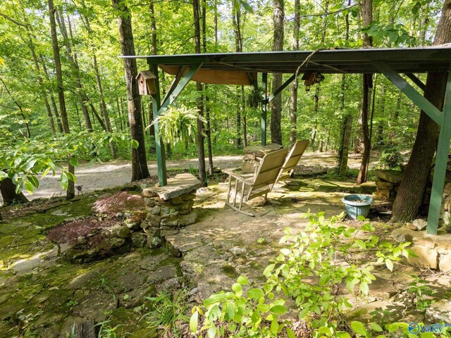 136 Higdon Rd, Falkville, AL 35622 - view of yard with a patio area