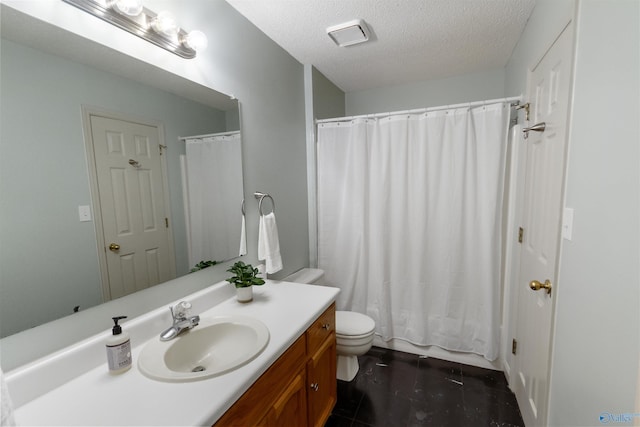 209 Leslie Ln, Harvest, AL 35749 - bathroom featuring vanity and a textured ceiling