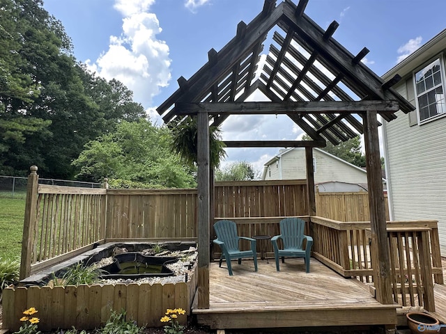 209 Leslie Ln, Harvest, AL 35749 - wooden terrace featuring a fenced backyard and a gazebo