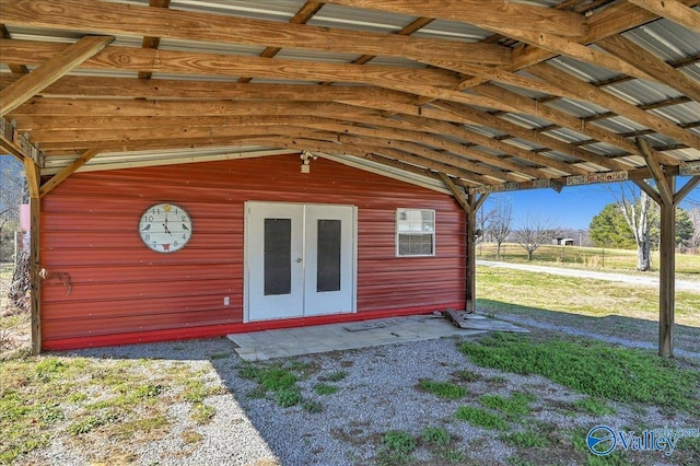 view of outbuilding