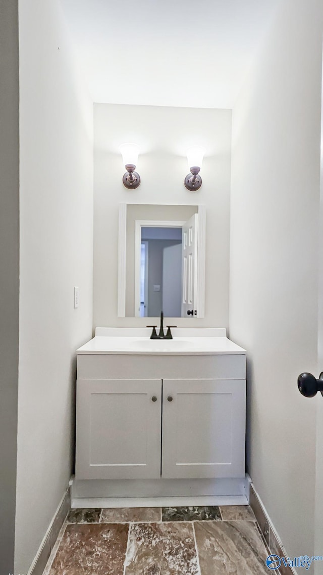 306 Autumn Ln, Madison, AL 35758 - bathroom with vanity and stone finish floors