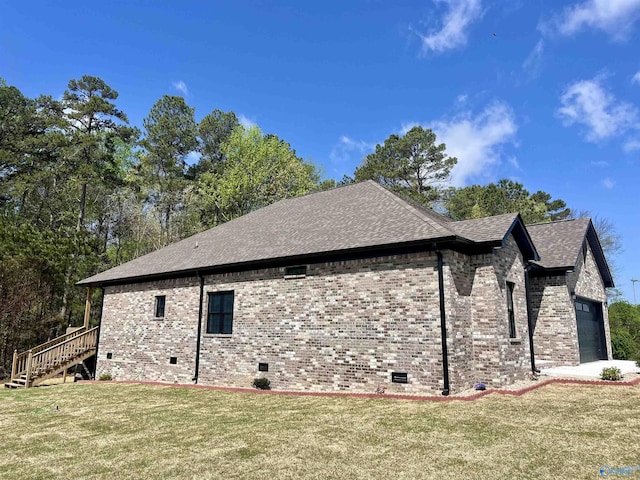 347 Rustic Trce, Grant, AL 35747 - view of side of home featuring crawl space, brick siding, and a yard