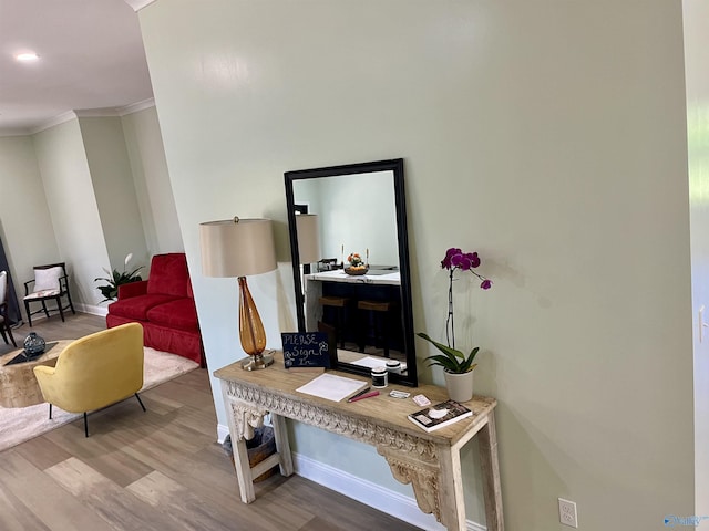 347 Rustic Trce, Grant, AL 35747 - office featuring baseboards, wood finished floors, and ornamental molding
