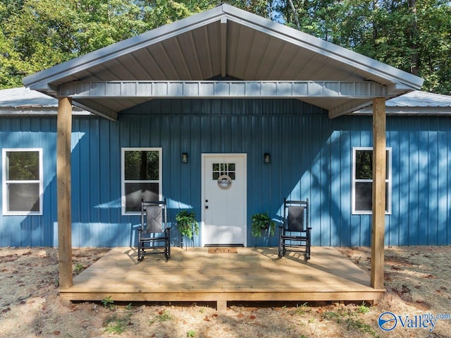 exterior space with a wooden deck