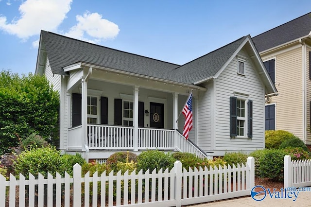 view of front of house with a porch