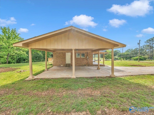 1492 County Road 314, Town Creek, AL 35672 - view of patio featuring a carport and driveway