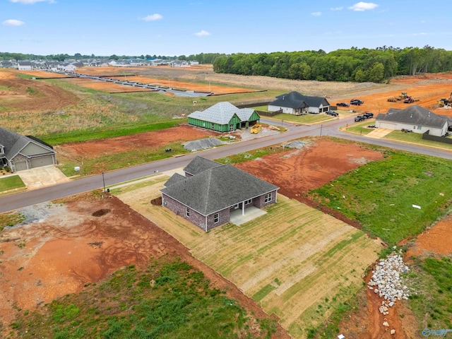 drone / aerial view featuring a rural view
