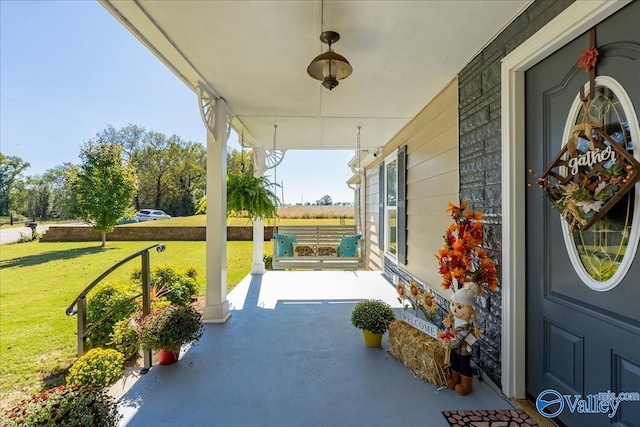 view of patio / terrace featuring a porch