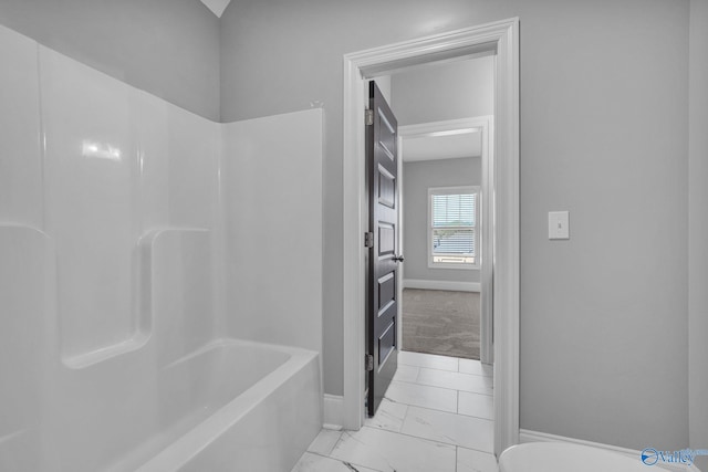 bathroom with a bathing tub