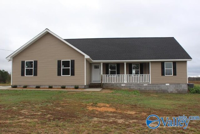 property under construction featuring a front yard